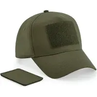Beechfield Pet met 5 panelen en afneembare patch B638 MOLLE - Military Green - One size
