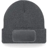 Beechfield Thinsulate Patch Beanie B440 - Graphite Grey - One size