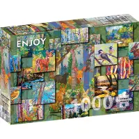 Enjoy Puzzle Woodland Collage Puzzel (1000 stukjes)