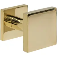 Intersteel Voordeurknop Vierkant 64x64mm PVD Messingkleur
