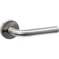 Intersteel deurkruk Luzern met rozet massief verdekt ø53x10mm met nokken - RVS