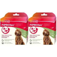 Beaphar 2x Fiprotec Anti Teken- en Vlooiendruppels Hond 20 - 40 kg 4 stuks