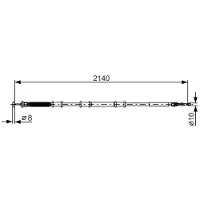 Bosch 1 987 482 288 Handremkabel