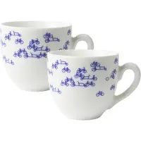 HEINEN - Delfts Blauw - Koffiemok Fietsen 0,20l S/2