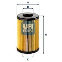 Ufi 26.163.00 Brandstoffilter