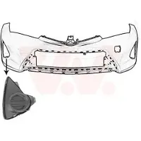 VAN WEZEL 5407594 Ventilatiegrille, bumper