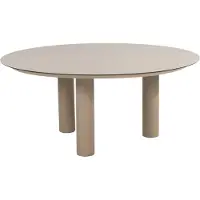 4SO Donato dining tuintafel 160xH75 cm met 3 poten keramiek latte