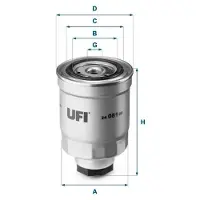 Ufi 24.081.00 Brandstoffilter