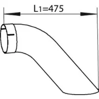 DINEX 54668 Voorpijp