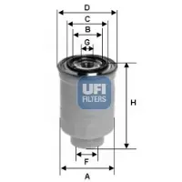 Ufi 24.393.00 Brandstoffilter