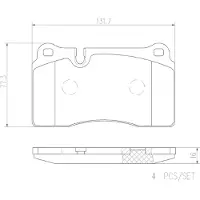 Brembo P 85 116E Remblokken