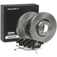 RIDEX 3405B0972 Remschijven en blokken