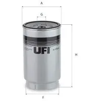 Ufi 24.476.00 Brandstoffilter