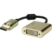 Roline GOLD 4K DisplayPort/DVI Adapter, Actief, v1.2, DP Male - DVI Female