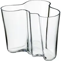 Iittala Alvar Aalto vaas helder 160 mm.