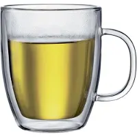Bodum Bistro koffieglazen - 2-delig - dubbelwandig - 0,45L - met oor