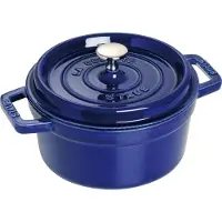 Staub Ronde Cocotte 22 cm - donkerblauw 2,6 l