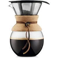 Bodum Pour Over 8 kops cafetière met permanent filter - bruin - 1 l