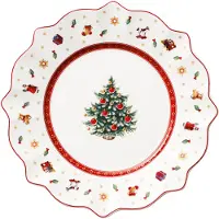 Villeroy & Boch Toy's Delight bord Ø24 cm Wit-rood