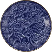 Tokyo Design Studio Seigaiha Blue Bord ? 21,5 cm