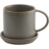 ERNST kop met schotel 7 cm Grijs