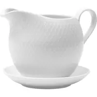 Lyngby Porcelæn - Rhombe Witte Sauskom - 67 cl