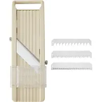Kitchencraft Japanse Mandoline met veiligheidsbescherming en 3 snijbladen