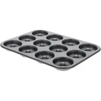 De Buyer Donut-bakvorm, voor 12 donuts, staal, de Buyer
