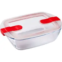 Pyrex Cook &, Heat Voedselcontainer Rechthoek met Deksel 23 x 15cm