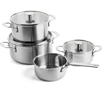 KitchenAid rvs Pannenset 4-delig