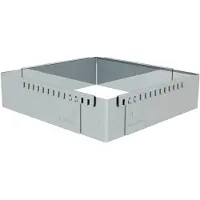De Buyer Patisserie Frame Steel Adjustable Square 21-40 Cm Bakvorm