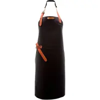 Xapron Luxe leren Schort Bovine - Zwart - XL