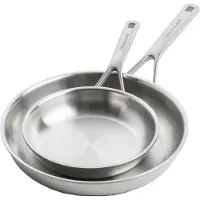 KitchenAid Koekenpannenset 20/28cm Tri-Ply RVS