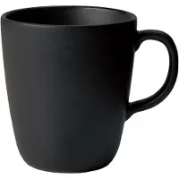 Aida Raw mok met oor 35 cl Titanium black