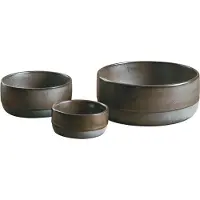 Aida Raw kom 3-delig Metallic brown