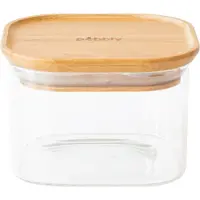 Pebbly Glazen Pot Met Deksel Vierkant 50 Cl - Potten & deksels Borosilicaatglas Clear - PKV-042