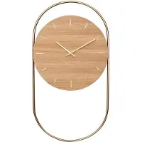 Andersen A-Wall wandklok 41x76 cm Oak-brass