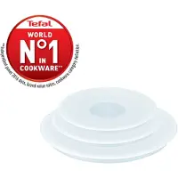 Tefal Ingenio Kunststof Pandeksels - 3-delige Set - Ø 16/18/20 cm - Stapelbaar - Geschikt voor Bewaren