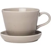 ERNST koffiekop met schotel 20 cl Zand