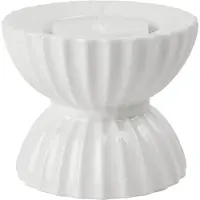 Lyngby Porcelæn Lyngby Tura waxinelichtjeshouder Ø8 cm Wit