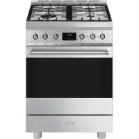 Smeg Sinfonia 60x60 Cm Gasfornuis Met Oven 4 Branders