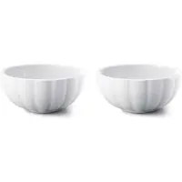 Georg Jensen Bernadotte Petit Kom Pak Van 2 - Serveerkommen Porselein White - 10019915