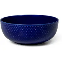 Lyngby Porcelæn Rhombe kom Ø15,5 cm Donkerblauw