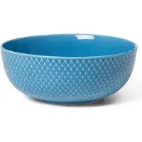 Lyngby Porcelæn Rhombe kom Ø15,5 cm Blauw