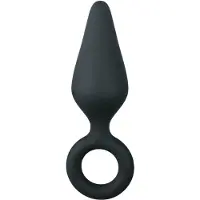 EasyToys Pointy Plug S - anaal plug (zwart) - klein