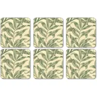 Pimpernel Willow Bough glasonderzetter 6-pack Green