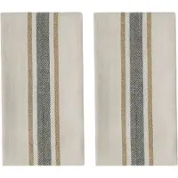 OYOY Linu keukenhanddoek 2-pack Black