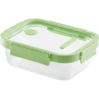 Lékué Vershouddoos Glas 1050 ml - Rechthoek - Green