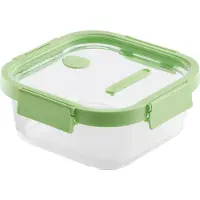 Lékué Vershouddoos - Glas - 1100 ml - Vierkant - Green