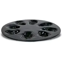 By On Oyster Serveerschaal 27 Cm Grijs - Schalen Dolomiet Keramiek Black - 5228615505